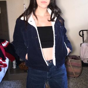 Dark blue corduroy jacket